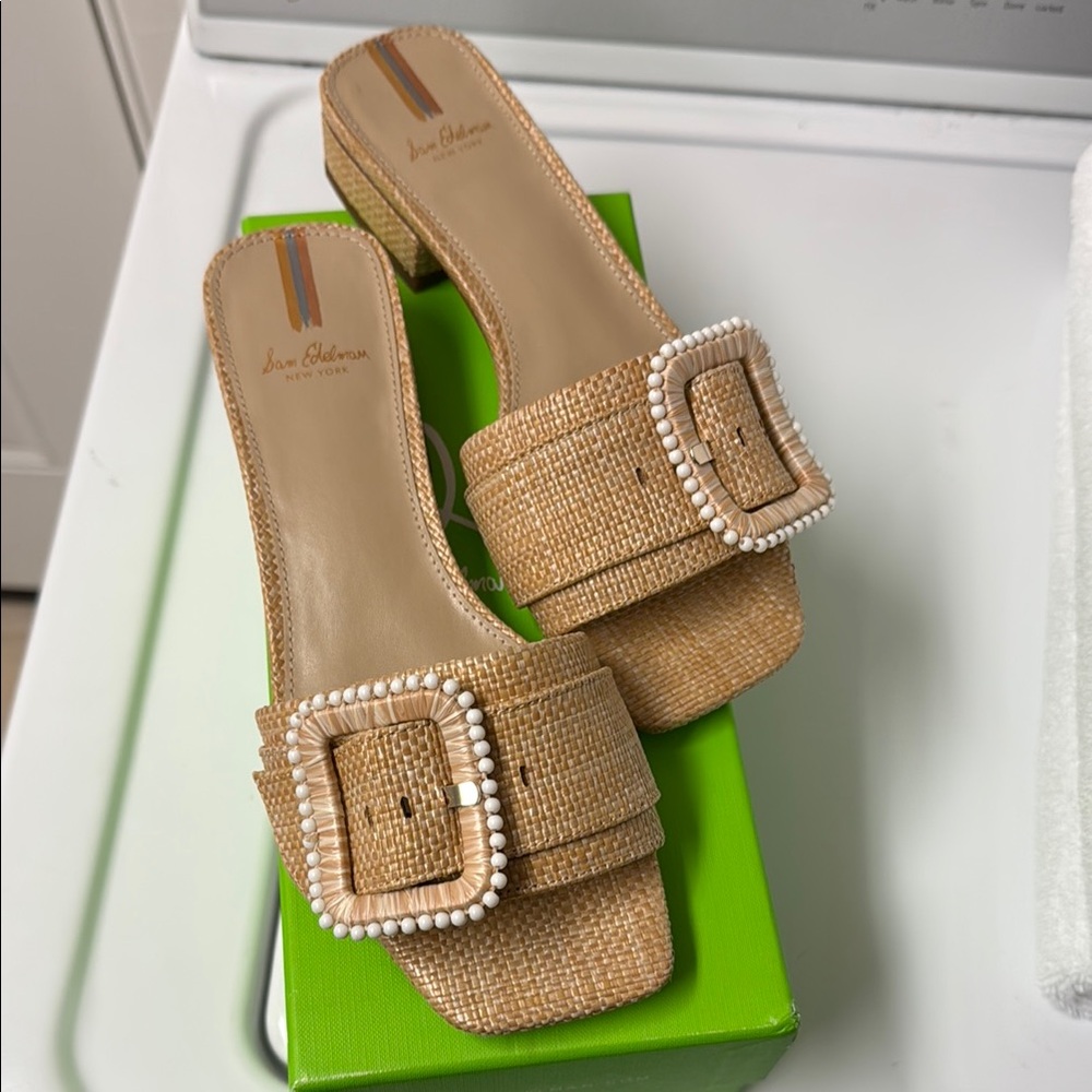 Sam Edelman Tan Woven Women's Sandals